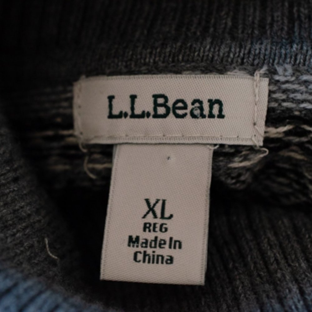 L.L. Bean Cotton Cashmere Turtleneck Sweater - Picture 4 of 5
